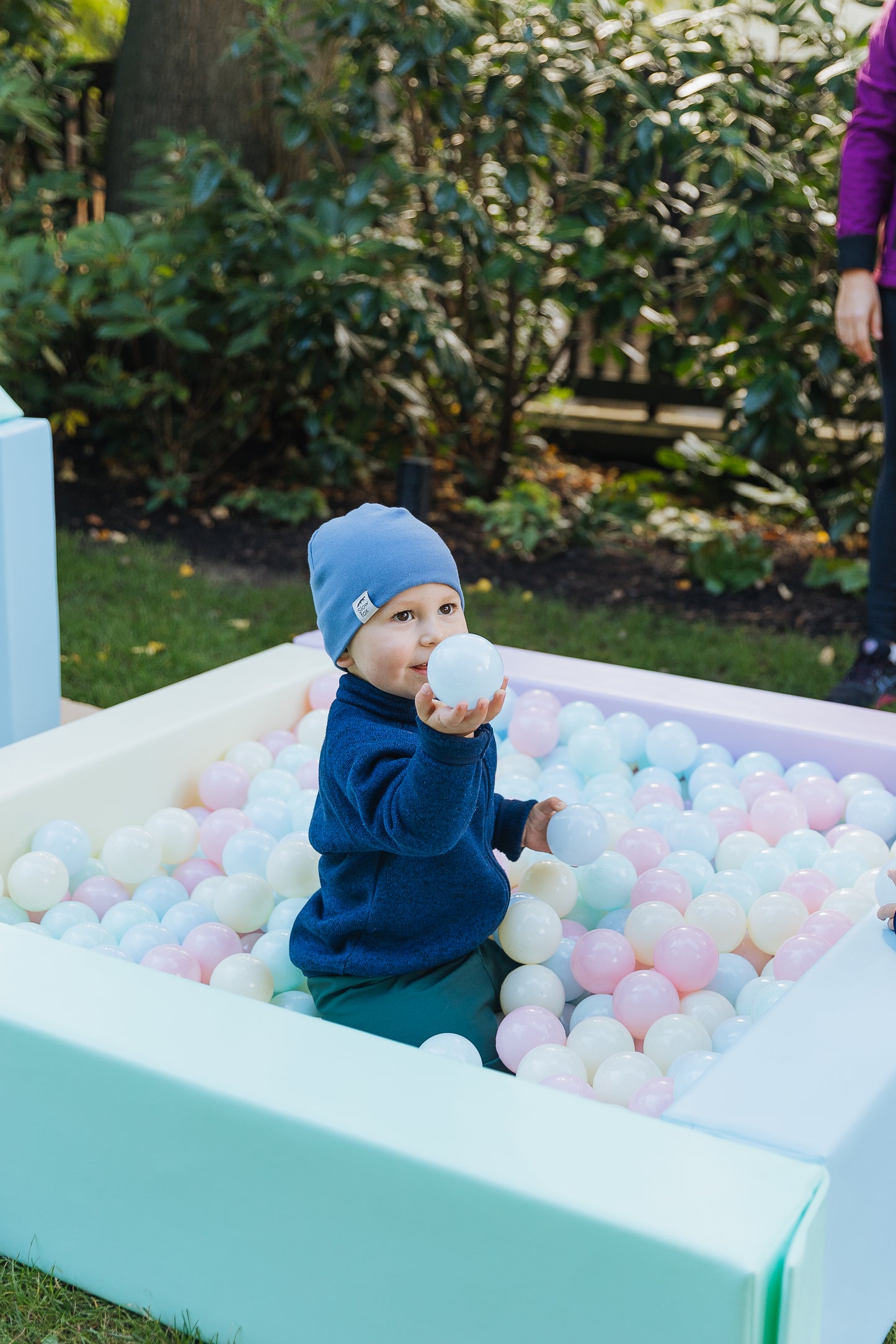 Malý herní set s kuličkovým bazénem - pastelový