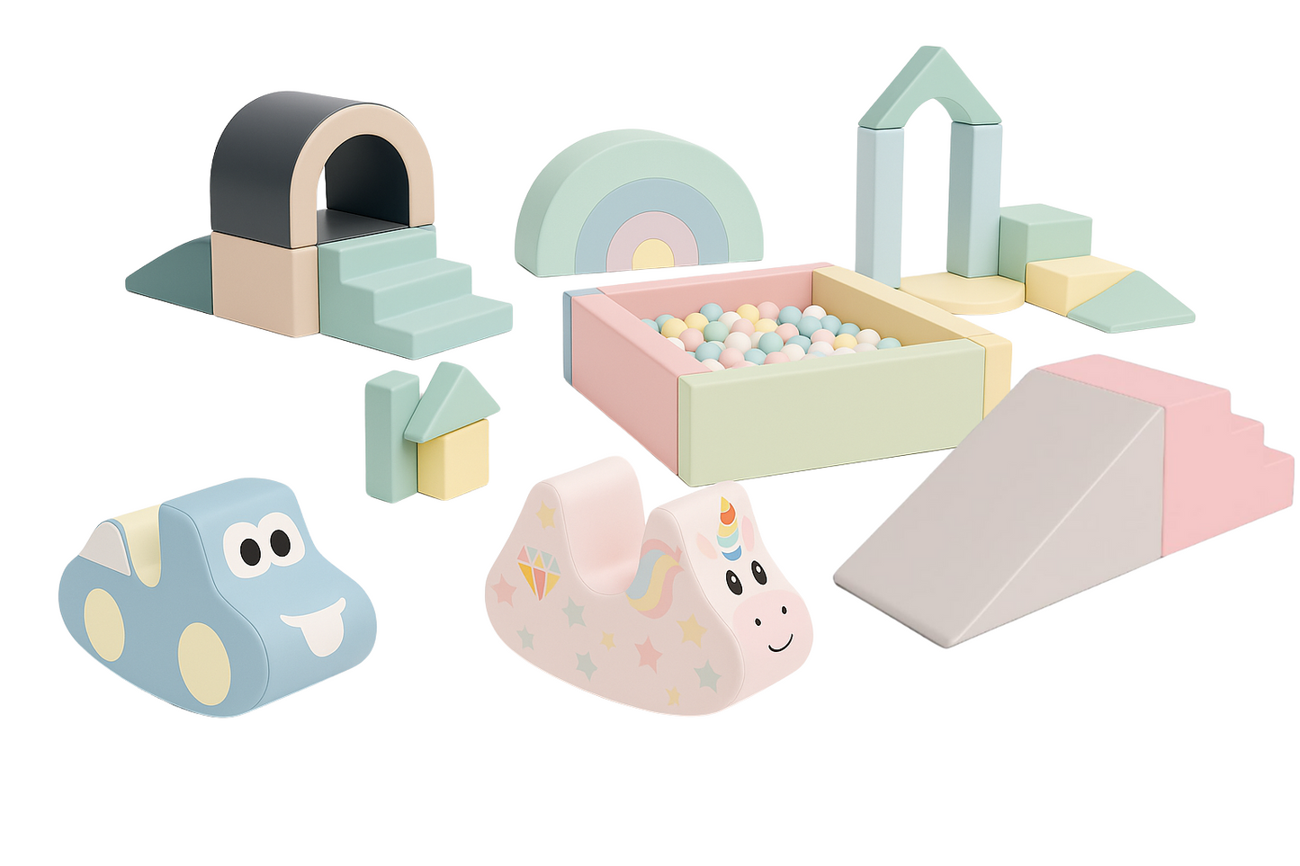 Kompletní herní set - pastelový